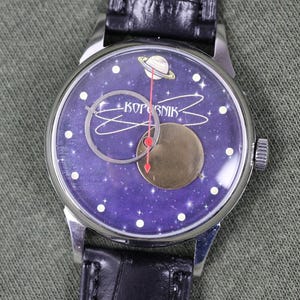 Watch Raketa COPERNICUS, montre vintage, collectible watch, space watch, Moon watch, Mens watch, Mechanical watch.
