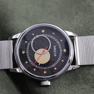Vintage watch Raketa COPERNICUS, montre vintage, collectible watch, space watch, Moon watch, Mens watch, Mechanical watch.