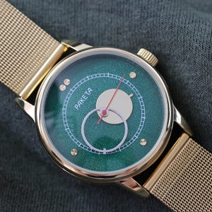 Vintage watches Raketa COPERNICUS Green, montre vintage, collectible watch, space watch, Moon watch, Mens watch, Mechanical watch.