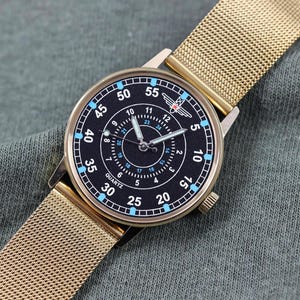 Vintage Quartz Aviator Watch, Limited Wrist watches. gift for her. best gift for girl. girlfriend gift. Holiday gift