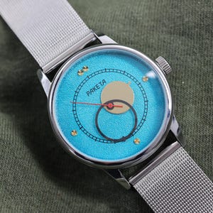 Vintage watch Raketa COPERNICUS sky color, montre vintage, collectible watch, space watch, Moon watch, Mens watch, Mechanical watch.