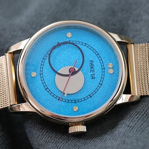 Vintage watches Raketa COPERNICUS Sky color, montre vintage, collectible watch, space watch, Moon watch, Mens watch, Mechanical watch.