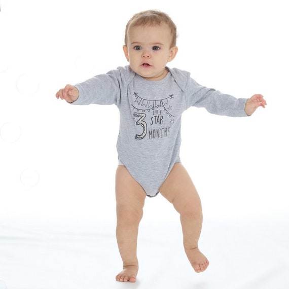 Bodies pour bebes Milestone Du nouveau ne a 6 mois Etsy France
