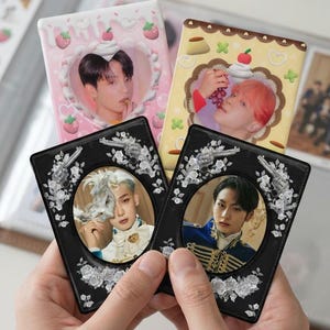 Kpop Photocard Frame: Pastel Deco PNG Template (digital Download