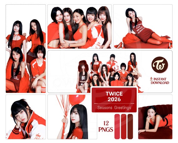 アイドル TWICE season's greeting Twice Season's Greetings 2026 | Digital | Instant Download | Kpop