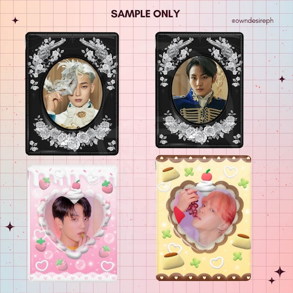 Kpop Photocard Frame PNG | Pastel Aesthetic Album Filler (digital