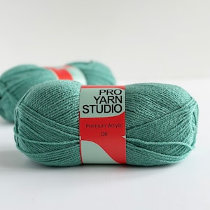 Farn 100g Strick- und Häkelgarn, DK Doppelstrickgarn, leichtes Kammgarn, einfach zu bedienen, maschinenwaschbar, trocknergeeignet, weiches Acryl