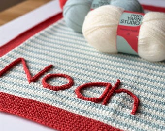 Personalized Crochet Baby Blanket Kit: Beginner Learn to Crochet