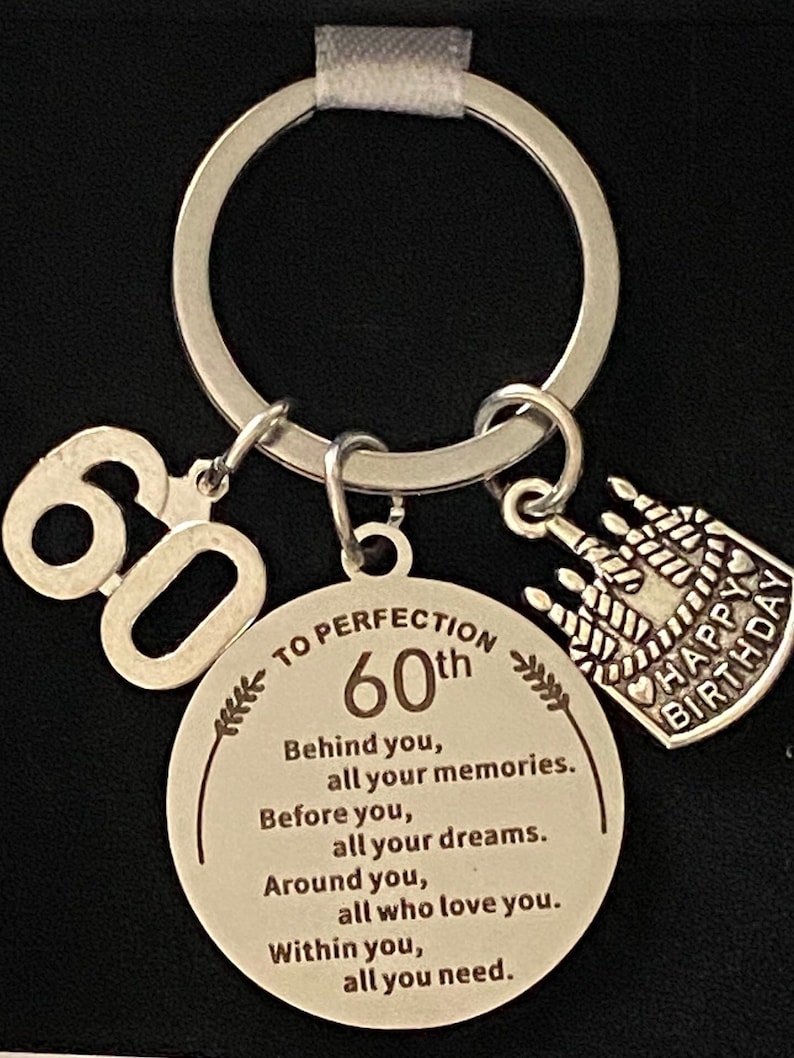 EE&YU Portachiavi 50° Compleanno – Regalo In Acciaio Inossidabile Con Incisione Per Donna E Uomo