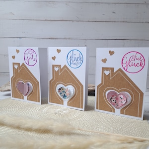 Karte zum Einzug, Umzug, Einzugsgeschenk, Einweihungsgeschenk, Glückwunschkarte, Richtfest, Grußkarte, neues Zuhause, Karte, neues Haus