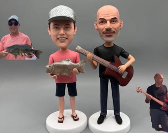 Personalised custom bobbleheads, custom bobblehead gifts, anniversary gifts for him, birthday bobbleheads, Valentine&#39;s Day anniversary gifts