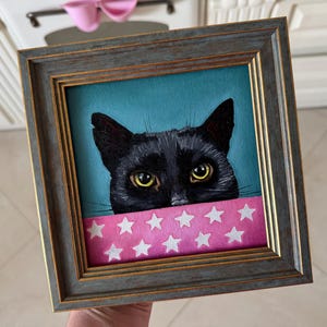 Pet portrait custom oil painting from photo, Cat portrait painting, Dog portrait painting, pet lover gift, Personalized pet memorial gift