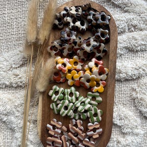 Boucles d'oreilles créoles interchangeables fleurs - Modèle Alba 20mm