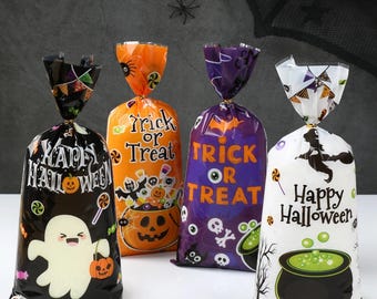 Halloween Spookkat Snoepzakjes - 25/50/100 st, Trick or Treat, 2024 Feestbenodigdheden