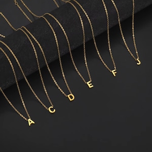 Collar de Letras A-Z para Mujeres | Choker de Acero Inoxidable | Regalo de Cumpleaños