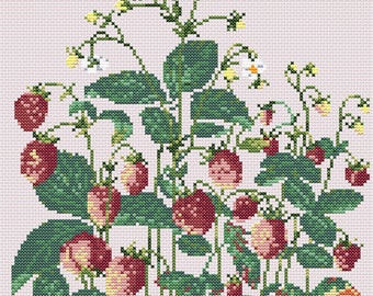 The Flower Invasion cross stitch pattern PDF - digital download -  embroidery x stitch