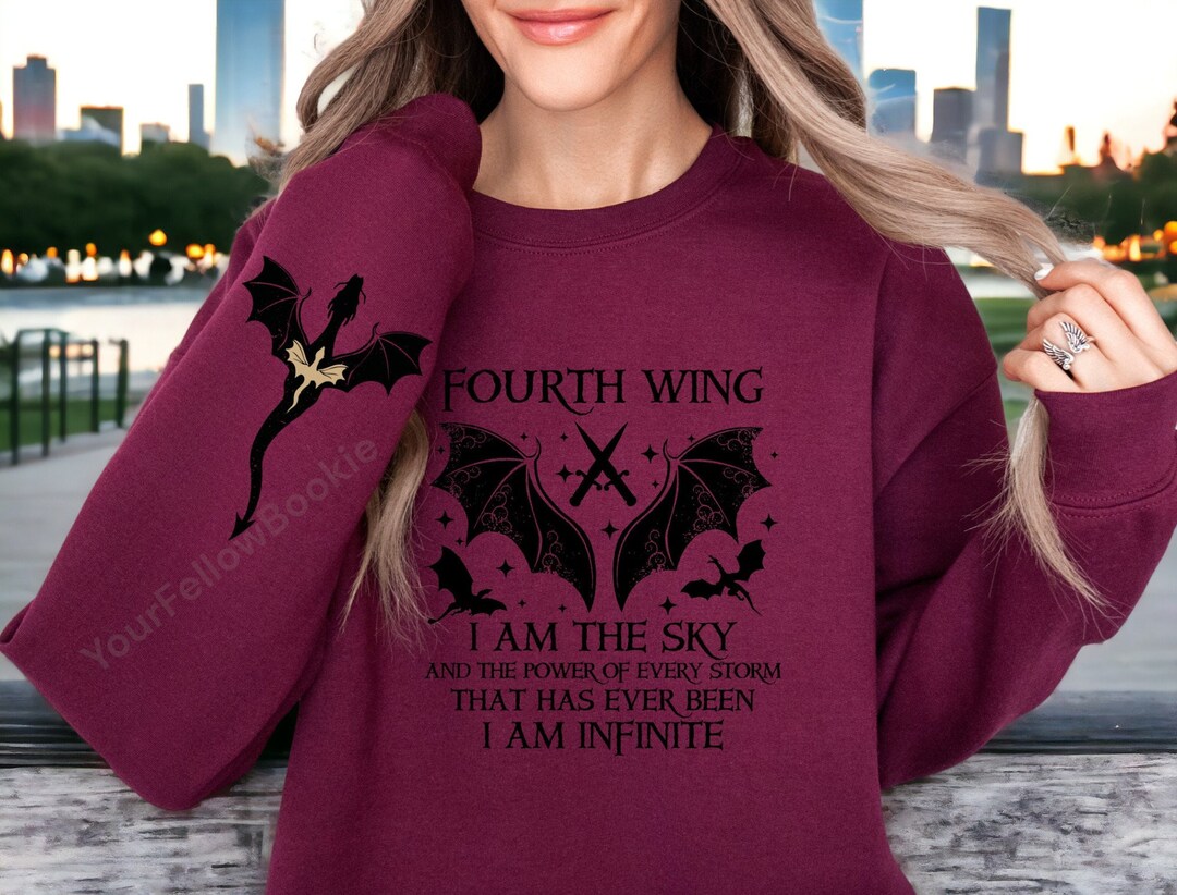 Basgiath War College Doubleside Sweatshirt, Fourth Wing Sweater, Fly