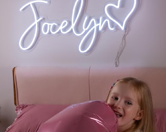 Custom Kid&#39;s Name Neon Sign,Neon Sign LED Name,Nursery Wall Art, Kid Room Decor,Neon Sign Birthday, Personalized Gifts for Kids,Gif For Kids