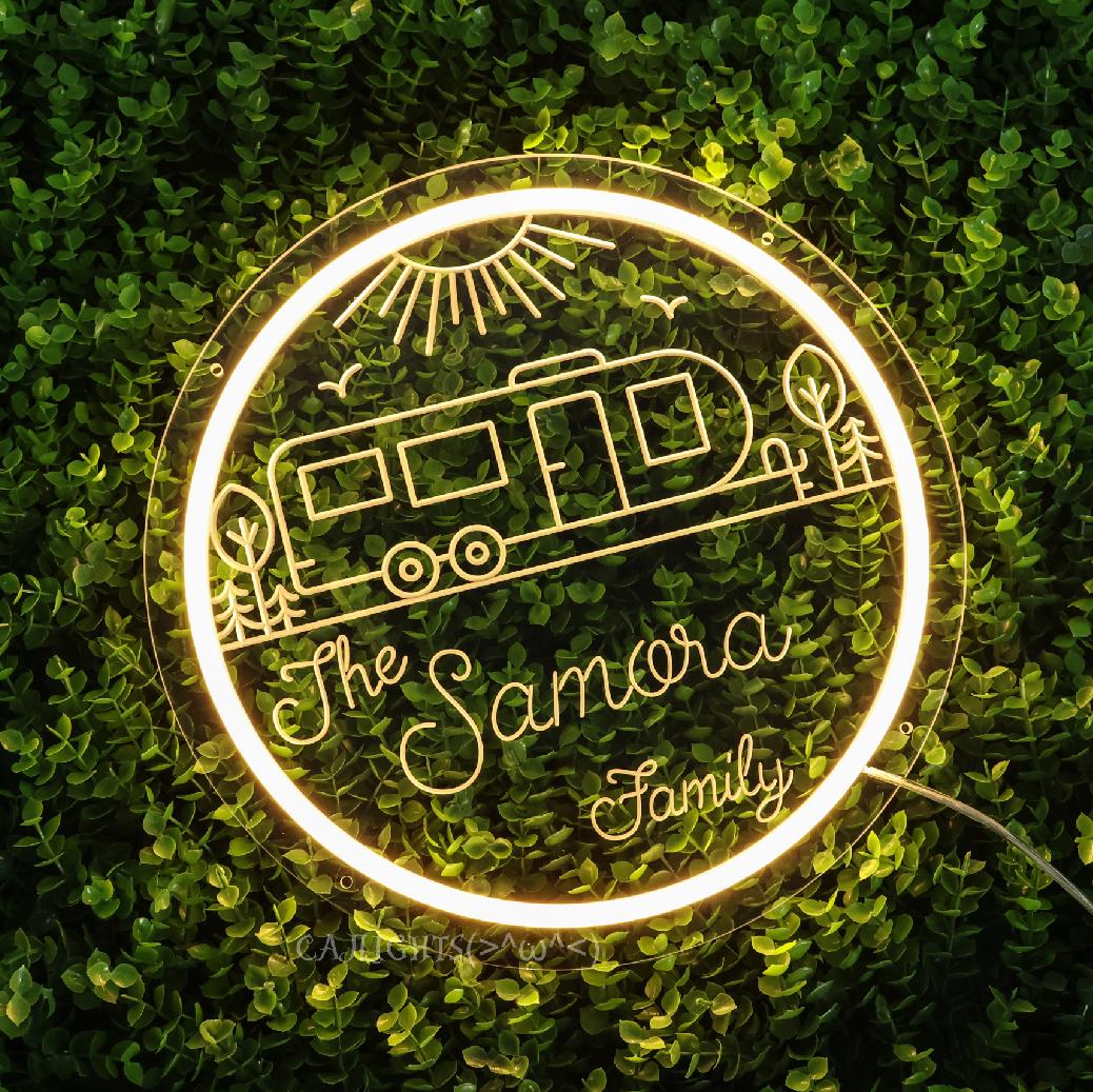 Personalized Camping Neon Sign: Custom Camper Decoration - Etsy