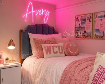 Custom Name Neon Sign, Handcrafted LED Name Light, Bedroom Decor, Personalized Gift