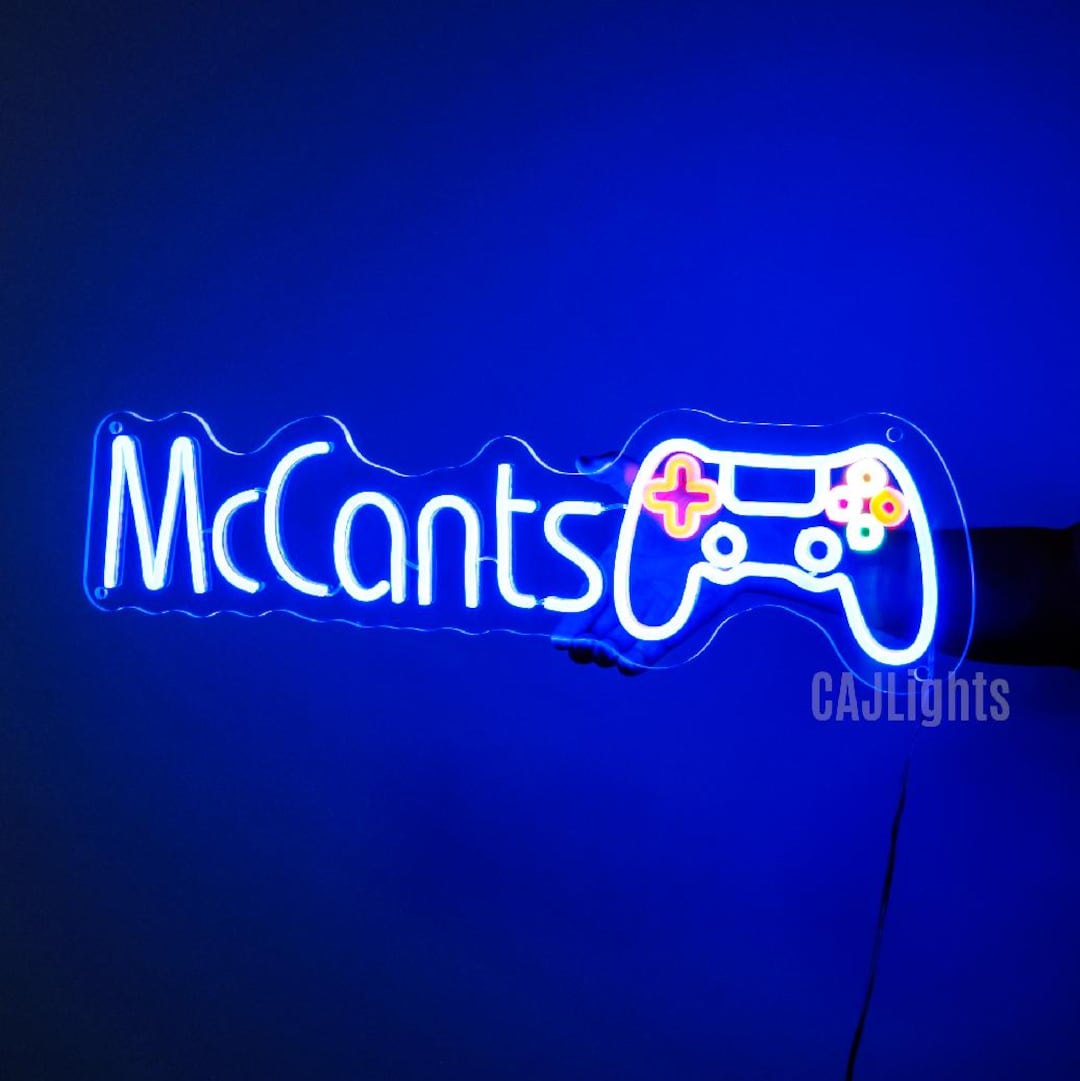 Custom Gamer Neon LED Sign: Game Room Wall Decor, Streamer Gift - Etsy