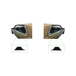 Trim cover for seat belt exit black left & right fits Mercedes W123 C123 Coupé CE CD A1236920922 A1236921022