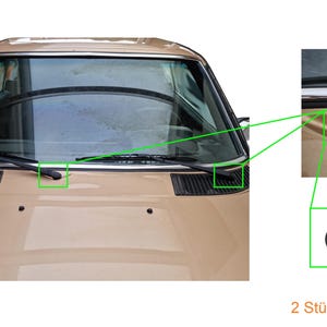 Set nut cover cap wiper suitable for Mercedes-Benz W123 S123 C123 station wagon coupe sedan A1238240072