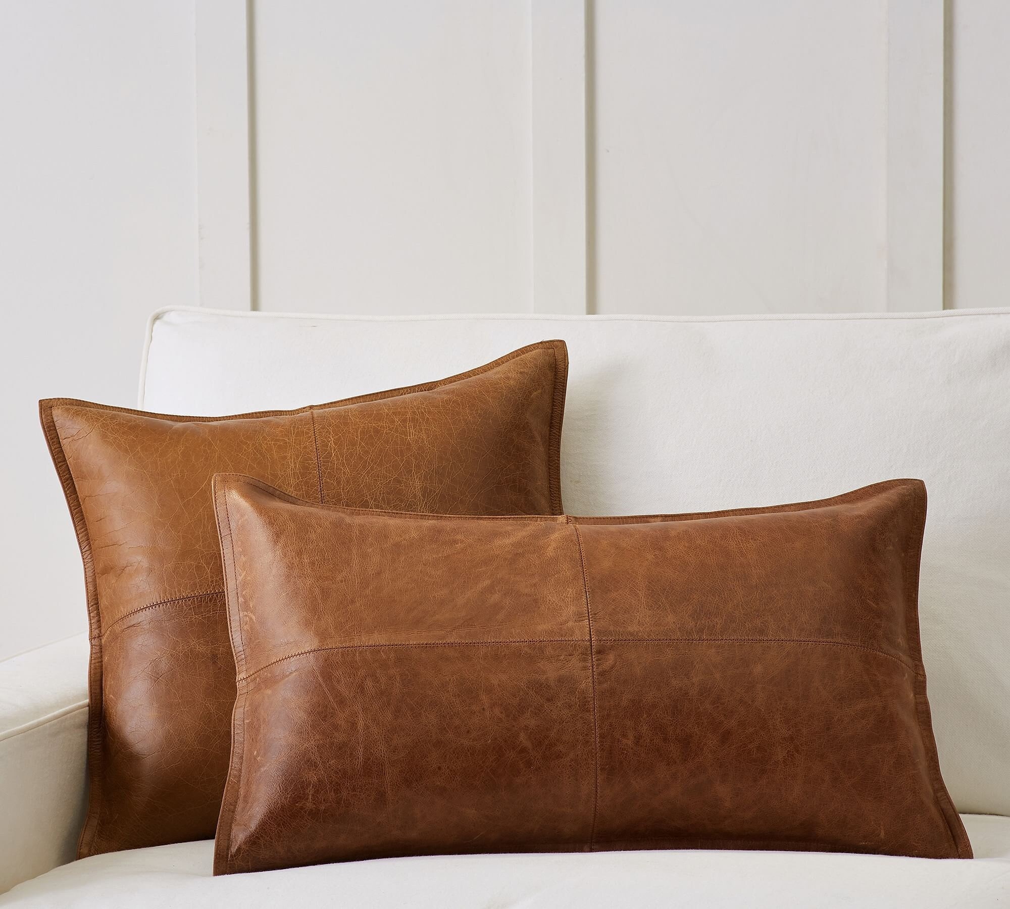 Brown Leather Lumbar Pillow Etsy Singapore
