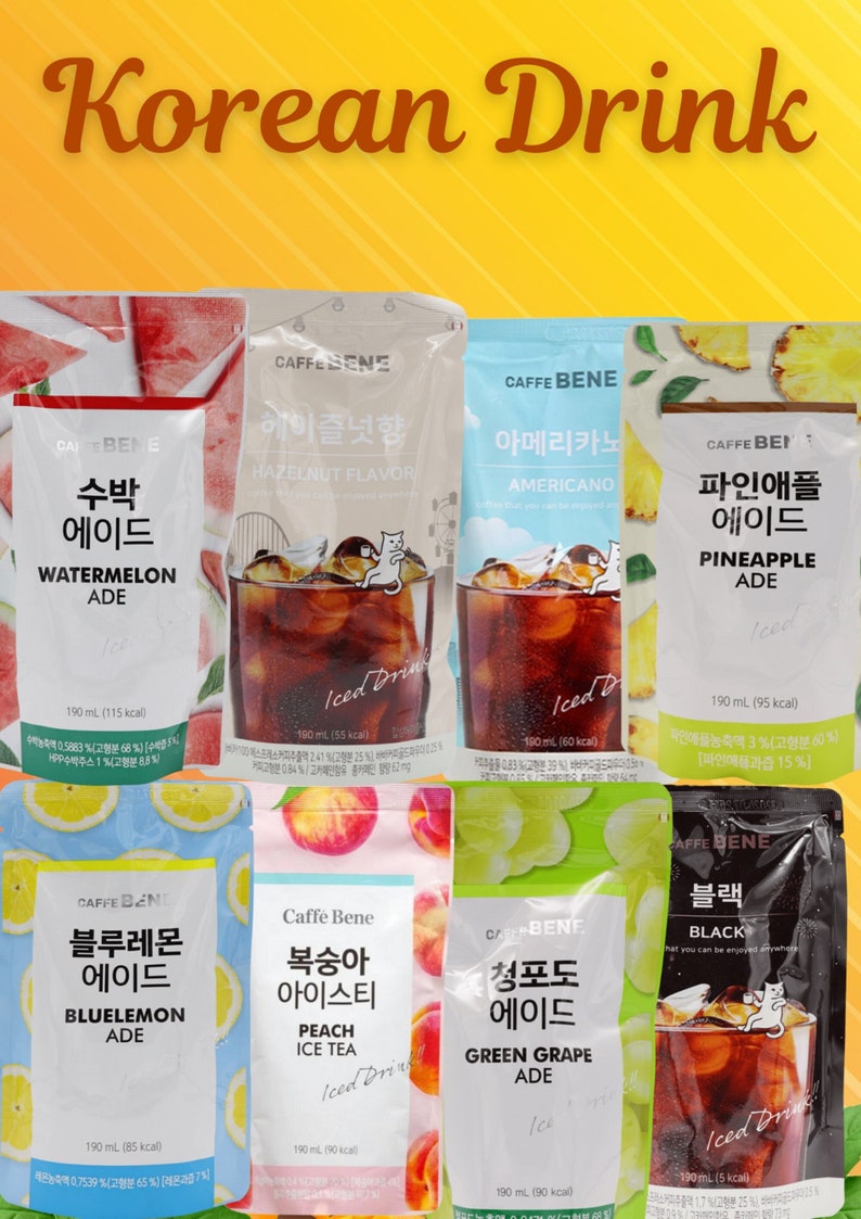 Bebida coreana en bolsa / Bebida asiática / Bebida coreana / Bebida en bolsa / Bebida coreana / imagen 1