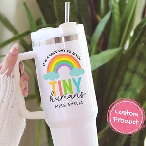 Custom Teacher 40 oz Tumbler, Personalized Teacher Cup, Teacher Name Tumbler, Teacher Appreciation Gift, Back to School Gift, Teacher Cup