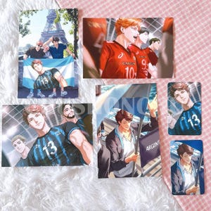 Postkarte / Fotokarte Oikawa , Hinata , Kageyama Haikyuu! (Set 6ea)