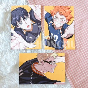 Postcard Hinata , Tsukishima , Kageyama Haikyuu! (Set 3ea)