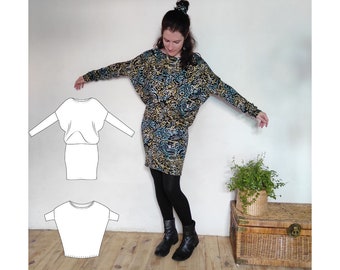 Women's dress/top "ZANKA" - PDF pattern - sizes 32 to 56