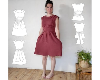 Women's dress/top "MOOKIE" - PDF pattern - sizes 32 to 56