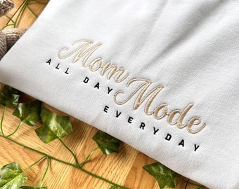 Broderie || Mom mode ||  all day everyday || Cadeau des fêtes ||  cadeau personnalisé || fête des mères