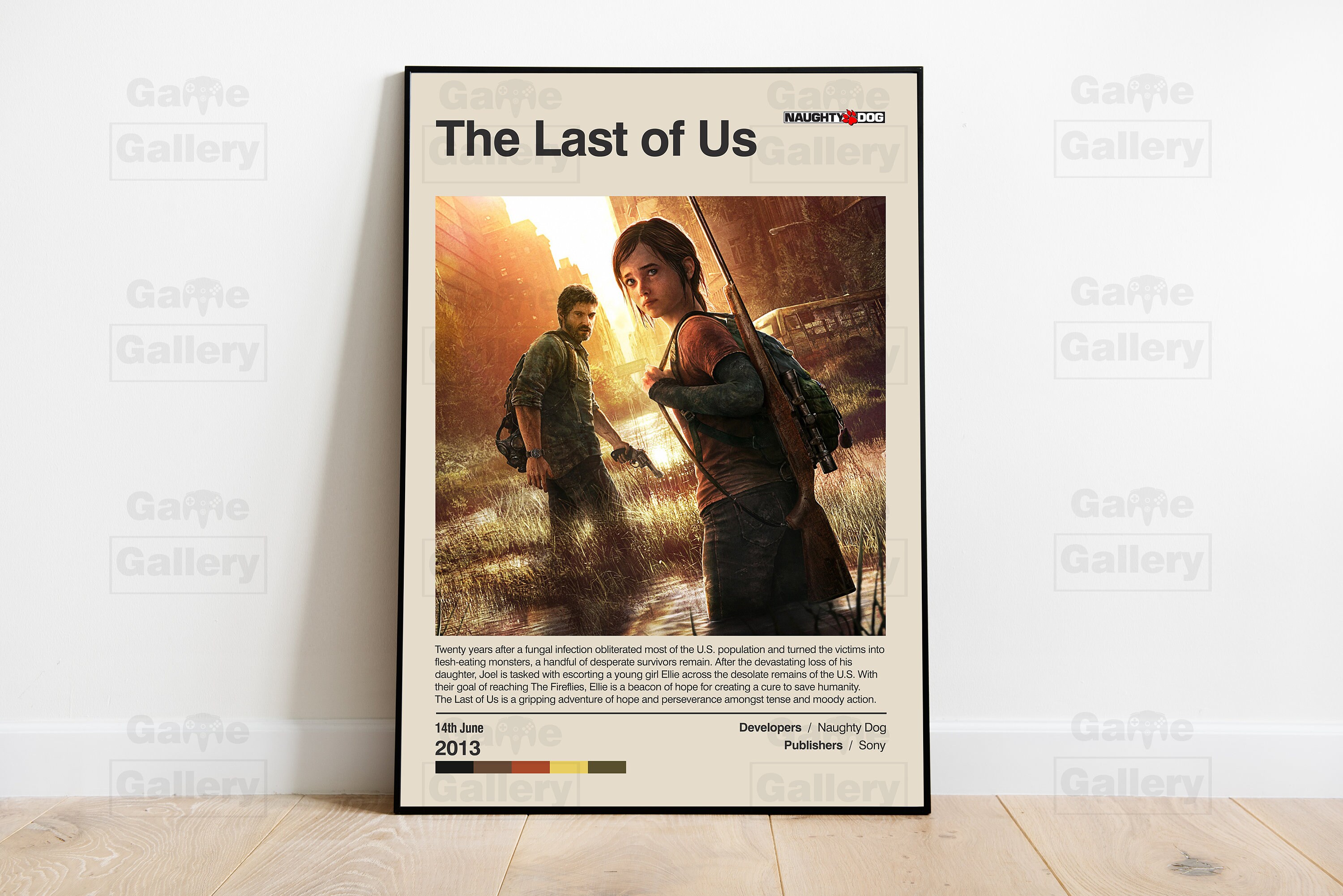 The Last of US Poster Gaming Room Poster Video Game Poster Gaming Wall
