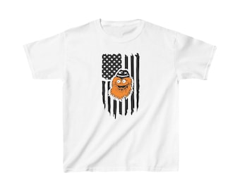 Söt Flyers Gritty ungdoms-T-shirt, hockeyfans, Philadelphia Flyers-t-shirt för barn, ungdomshockeytröja, Flyers Gritty maskottröja för barn