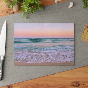 Beautiful Beach Glass Cutting Board, Kitchen Cutting Board, Cutting Board Gift, Wedding Gift, Housewarming Gift