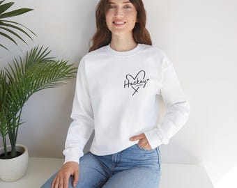 Kundenspezifisches Torhüter-Hockey-Mama-Sweatshirt - personalisiert für den ultimativen Fan, niedliches, kundenspezifisches Hockey-Tormann-Mama-Rundhals-Shirt, Eishockey-Mama-Hemd