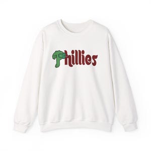 Cute, Stylish Philadelphia Phillies Unisex Heavy Blend Crewneck Sweatshirt, Philly Phanatic Shirt, Phila Baseball Fan, Phillies Phanatic