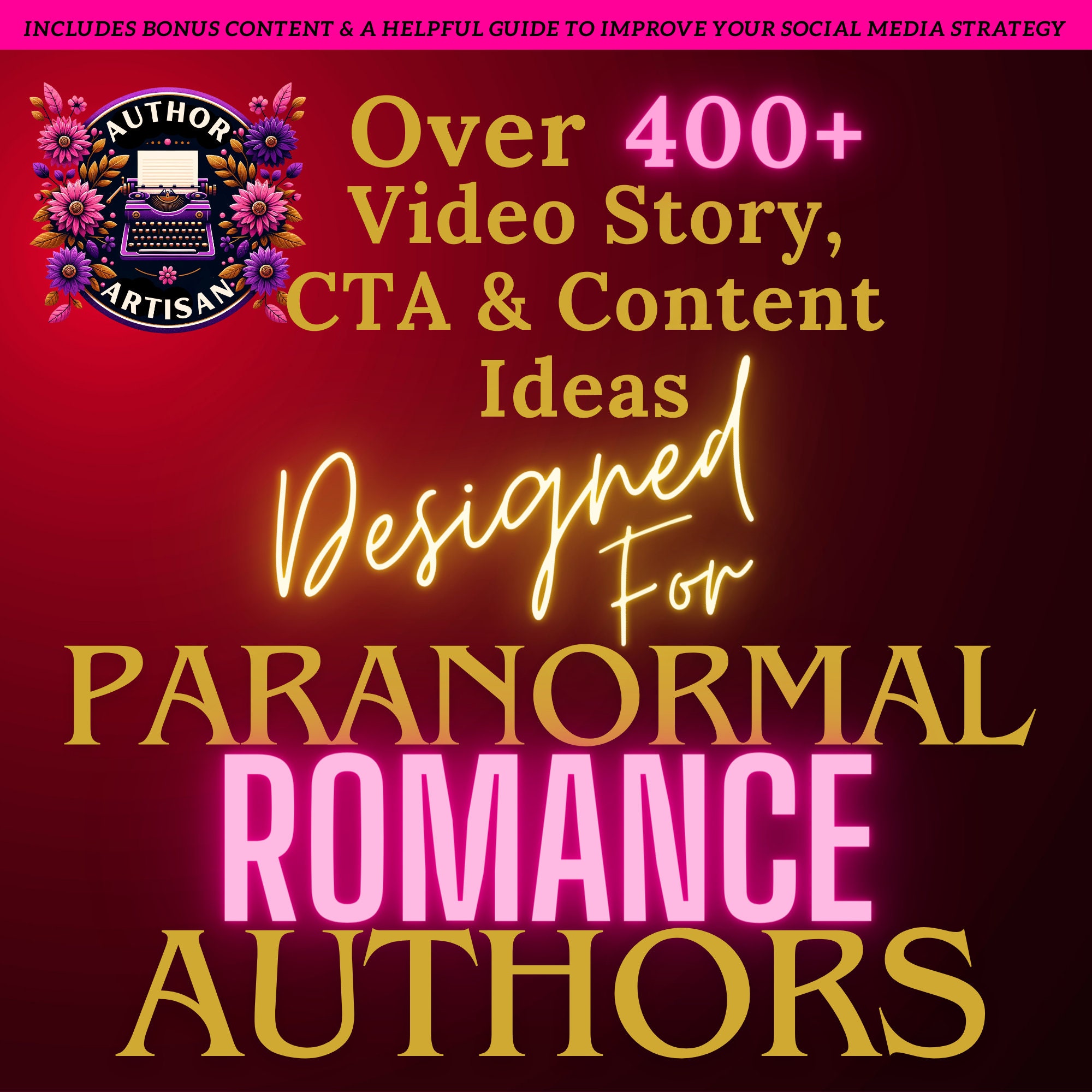 400+ Paranormal Romance Social Media Ideas | Author Content Planner