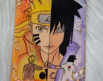 Naruto Sasuke Image Anime Dessin Résine Cadeau