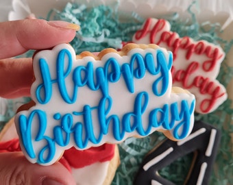 Happy Birthday Fondant Kekse Geburtstag Candy Cookie