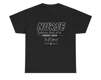 Surgery Nurse Script Graphic Tee | Nurses Week Hospital RN Shirt, Medical Nurse Top