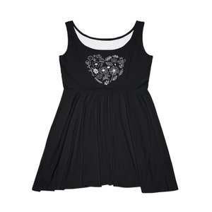 Flower Heart Skater Dress