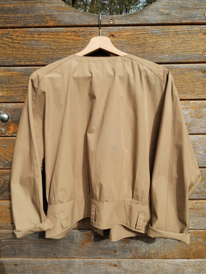 Vintage abgeschnittene Trench-Jacke. Größe S 36 Top Zustand Bild 3