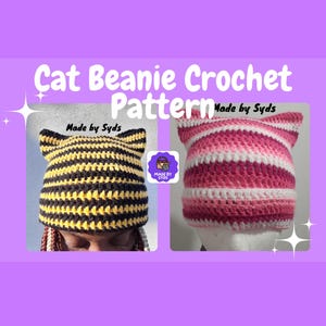 Cat Beanie Crochet Pattern