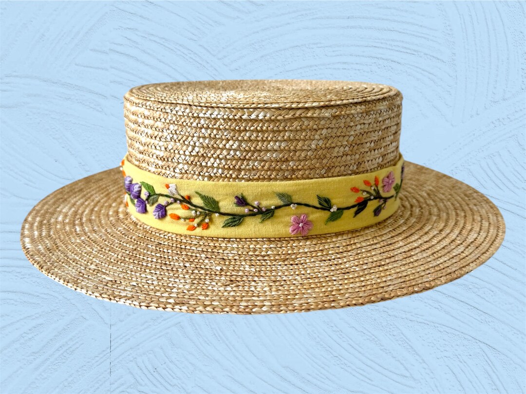 帽子 Plump ribbon canotier Canotier Anglais, Hats BCBG Collection