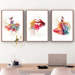 Ensemble d&#39;art glamour tendance - Art mural imprimable