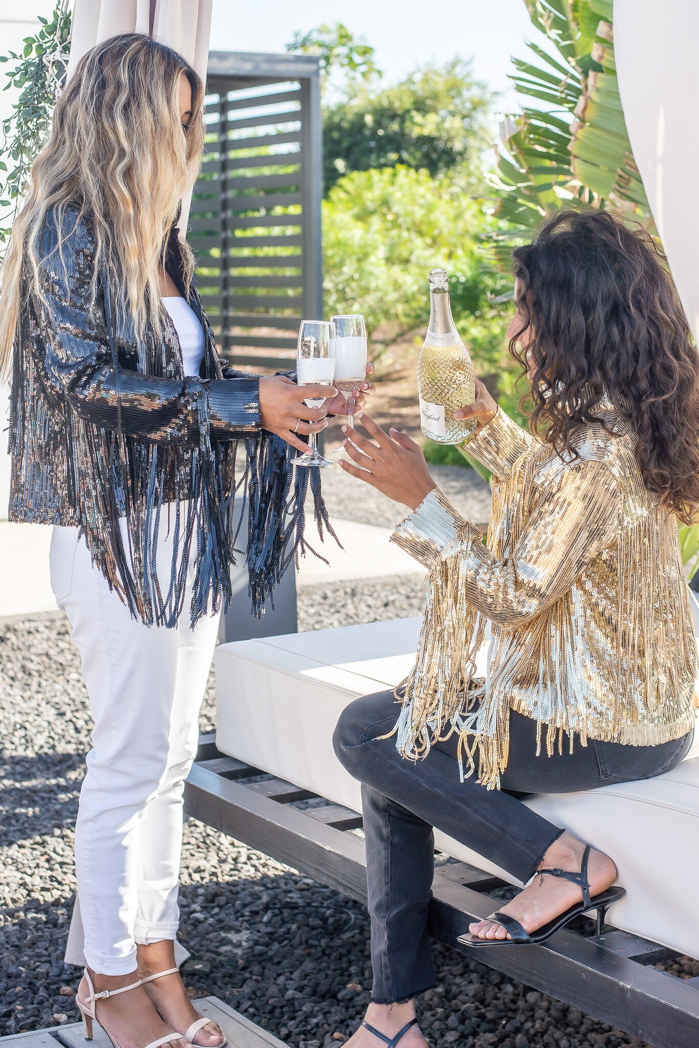 Black Sequin Blazer, Fringe Sequin Jacket, Party Jacket, Disco Outfit